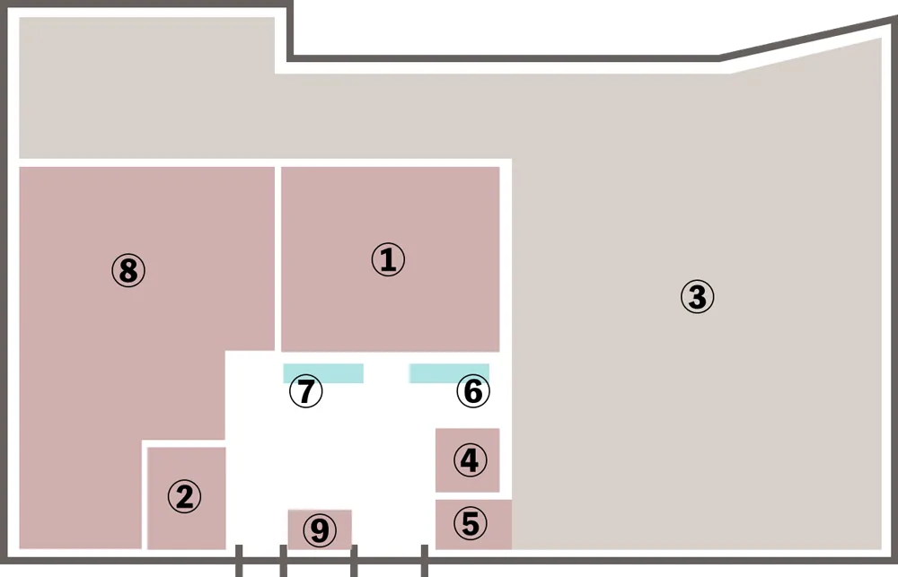 萬福寺 境内平面図
